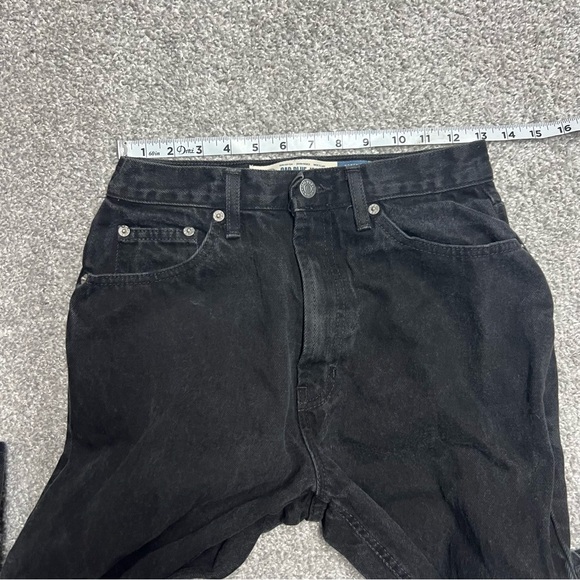 Vintage Gap Jeans Womens 8 Black Reverse Fit Ankle No 9 Y2K Grunge Regular USA - Picture 5 of 8